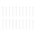 Pack of 20 pieces silver stainless steel flat head pins for DIY jewelry making and crafts - Head Pins 0.7x20