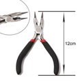 Mini 12cm multi-functional long nose jewelry pliers with black non-slip handles - Jewelry Pliers / Black