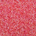 Vibrant red pearlescent 2-4mm glass seed beads with AB coating for DIY jewelry making - Red