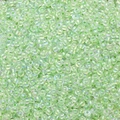 Luminous light green iridescent 2-4mm glass seed beads for DIY jewelry making - Grass Green