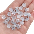 Iridescent cherry blossom glass beads with purple gradient for DIY jewelry making - 11mm (Hole 1mm) / Gradient Blue