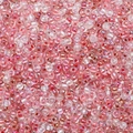 2-4mm glass seed beads in pale pink with red inner core for DIY jewelry making - Red Mix