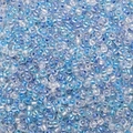 Light blue iridescent glass seed beads for DIY jewelry making and bracelet crafting - Blue Mix