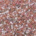 2-4mm light pink and orange pearlescent glass seed beads with AB color coating - Coffee Mix