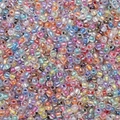 Mix of colorful 2-4mm iridescent glass seed beads for DIY jewelry making and crafts - Mixed Random