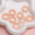 Set of 8 light orange 25mm resin rings with antique cloud patterns for DIY jewelry - OD approx. 25mm, ID approx. 13.5mm, Thickness approx. 5.5mm, 5 Pcs/Pack / Pale Green
