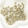 Gouden acryl letterkraal A voor handgemaakte DIY-sieraden en armbanden maken - Letter A