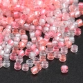 Pink and clear premium glass seed beads for DIY jewelry and beaded handicrafts - 10g/Pack Approx 720 Pieces 2.5mm / Pink Shades Transparent Mixed