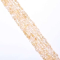 Irregular natural yellow citrine stone beads for handmade DIY jewelry necklaces - Hole approx 1mm, approx 45-60 beads/strand / Citrine