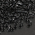 Polished black glass seed beads for DIY jewelry and handmade crafts accessories - 10g/Pack Approx 720 Pieces 2.5mm / Bright Black