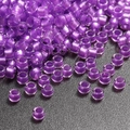Premium dark purple silver-lined glass seed beads for DIY jewelry and beaded crafts - 10g/Pack Approx 720 Pieces 2.5mm / Deep Purple Transparent