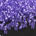 Deep purple lustrous glass seed beads with metallic finish for DIY jewelry making - 10g/Pack Approx 720 Pieces 2.5mm / Aurora Purple