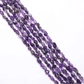 Natural irregular amethyst stone beads for DIY necklace and jewelry making - Hole approx 1mm, approx 45-60 beads/strand / Purple Crystal