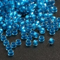 Premium transparent bright blue glass seed beads for DIY jewelry and bracelets - 10g/Pack Approx 720 Pieces 2.5mm / Bright Blue Transparent