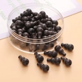 Polished dark ebony wood beads in gourd shape for DIY bracelet making and jewelry design - Ebony Gourd