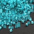 Turquoise transparent glass seed beads with center holes for DIY jewelry making - 10g/Pack Approx 720 Pieces 2.5mm / Turquoise Transparent