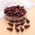 Deep red gourd shaped wooden beads for DIY crafts and jewelry making in round storage box - Blood Sandalwood Gourd
