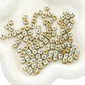 Vierkante gouden acryl letter Y kralen voor DIY sieraden maken en armband accessoires - Letter Y