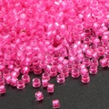 Vibrant pink silver-lined glass seed beads for DIY jewelry and beaded crafts - 10g/Pack Approx 720 Pieces 2.5mm / Pink Pearl
