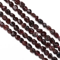 Deep red irregular natural garnet stone beads for DIY jewelry making and handmade necklaces - Hole approx 1mm, approx 45-60 beads/strand / Garnet