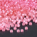 Premium cylindrical pink glass seed beads for DIY jewelry and handmade bracelets - 10g/Pack Approx 720 Pieces 2.5mm / Soft Pink Pearl