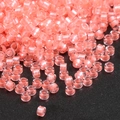 Premium pink silver-lined glass seed beads for DIY jewelry and beaded handicrafts - 10g/Pack Approx 720 Pieces 2.5mm / Pink Frosted