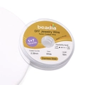 Fil d'acier inoxydable 7 brins gainé nylon blanc 0.38mm pour bijoux DIY perles - 0.38mm 50m / Blanc