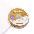 Fil de perlage doré 0,5 mm en acier inoxydable à 7 brins gainé nylon pour bijoux DIY - 0.5mm 40m / Or