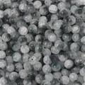 10mm grau-weiße Glasperlen mit Eisriss-Textur für DIY-Schmuckherstellung und Basteln - 10mm (30 Stück/Packung) / Grau