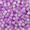 DIY Bastelperlen mit lila und weißer Crackerglas-Textur für Schmuckherstellung - 10mm (30 Stück/Packung) / Flieder