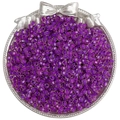 4mm gefacetteerde donkerpaarse glazen kralen voor DIY sieraden in een zilveren schaal - 10g/Verpakking (ca. 140 stuks) / Roze Paars