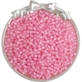 DIY handwerk 4mm roze glazen kralen in een zilveren strikschaal voor handgemaakte sieraden - 10g/Verpakking (ca. 140 stuks) / Roze