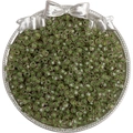 Diep olijfgroene 4mm facetgeslepen glaskralen voor doe-het-zelf sieraden in zilveren dienblad - 10g/Verpakking (ca. 140 stuks) / Olijfgroen