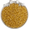 4mm amber facetgeslepen glaskralen voor DIY sieraden maken in een zilveren schaal - 10g/Verpakking (ca. 140 stuks) / Gembergeel