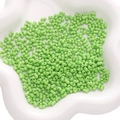 Light green acrylic peanut beads for DIY jewelry making displayed in a white bowl - 3x6mm 10g/Pack About 260pcs / Green
