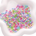 Colorful macaron acrylic peanut beads with double holes for DIY jewelry making - 3x6mm 10g/Pack About 260pcs / Random Mixed Colors