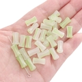 Cuentas de vidrio en forma de bambú con degradado verde para joyería artesanal - Estilo Nudo de Bambú (BBD334) / 6x12mm (20 Piezas/Paquete) / Spring Day