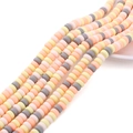 6x3mm macaron clay spacer beads for DIY jewelry and handmade beaded bracelets - 6x3mm 39cm/Strand Approx 115 Beads / Yellow Series
