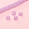 8x5mm light purple glass rondelle beads for DIY jewelry making and bracelet crafting - Light Purple