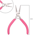 Pink 12cm round nose pliers for jewelry making and professional DIY wire looping - Double Round Nose Pliers / 1 Piece (12cm) / Pink