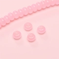Abacus shaped 8x5mm cherry blossom pink glass beads for DIY jewelry making - Pink