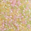 4mm colorful jelly cat-eye glass beads with vertical stripes for DIY jewelry making - 10g/Pack, Approx. 150 Beads, 4mm, Hole Approx. 1mm / Spring Pear Colors