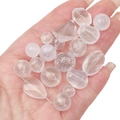 Dettaglio di perle in acrilico fai-da-te con foglie d'oro e varie texture smerigliate - Stile Misto Glitter Fine / 20g/Confezione (circa 15-30 pezzi) / Bianco Sporco