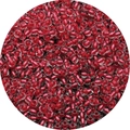 Vibrant red and transparent glass seed beads for DIY jewelry and handmade bracelets - Red