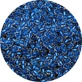 Blue core transparent glass seed beads for DIY handmade jewelry and bracelets - Cyan