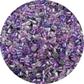 DIY mixed purple and clear glass seed beads with center holes for jewelry making - Purple Series