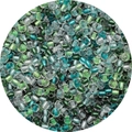 Mix of green and silver glass seed beads with glossy and metallic finishes for DIY jewelry - Green System