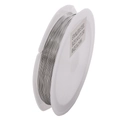 0.40mm stainless steel beading wire, 25 meters roll for DIY jewelry and hair accessories - 0.2mm Thickness Steel Color 100m/Roll / Steel Color Style 1