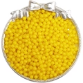 Vibrant yellow glass round seed beads for DIY jewelry making in decorative tray - 4mm (10g/Pack) / Dragon Jade Yellow