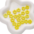 Vibrant yellow 16mm flower glass beads for DIY jewelry making and creative crafts - 1 Piece/Pack Diameter approx 16mm Hole approx 4.5mm / Yellow